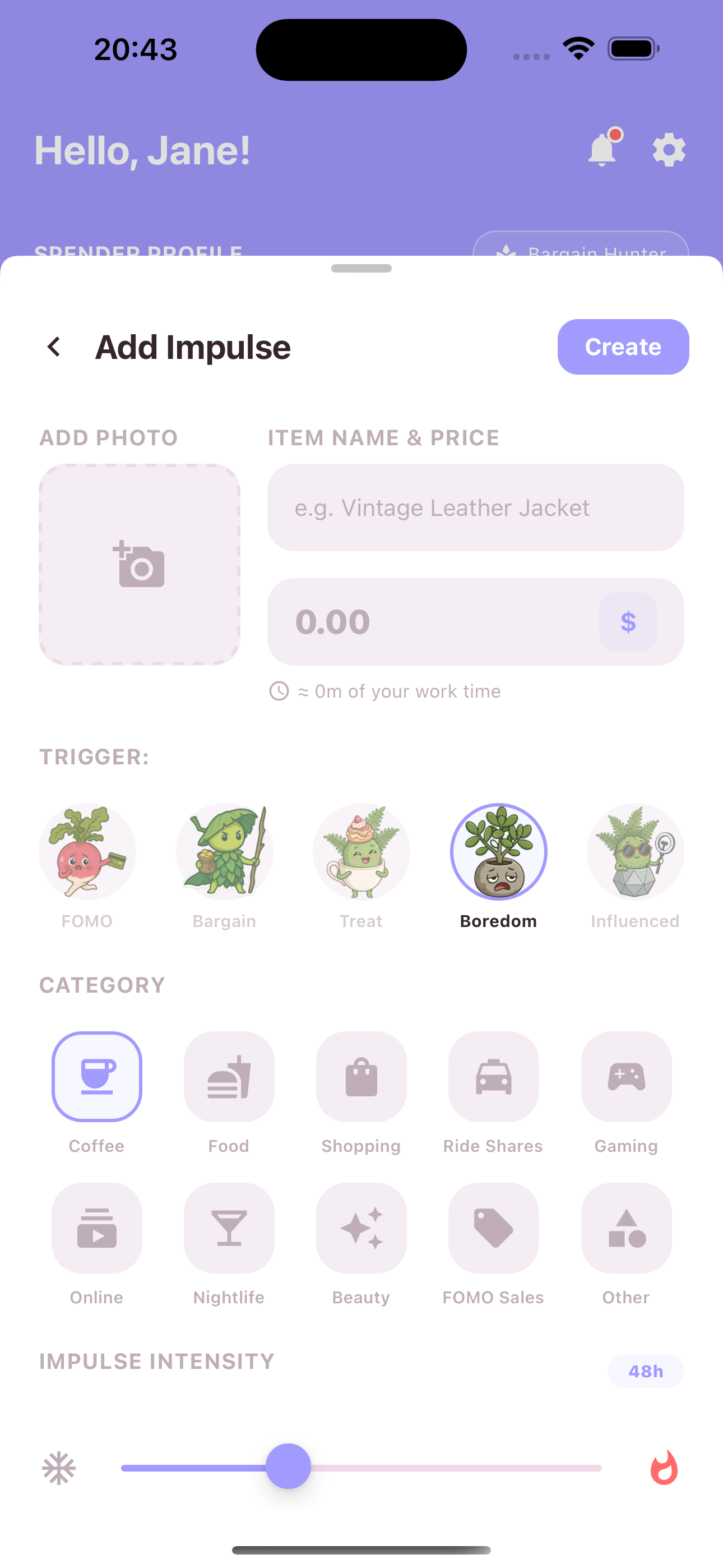 Welthio add impulse screen
