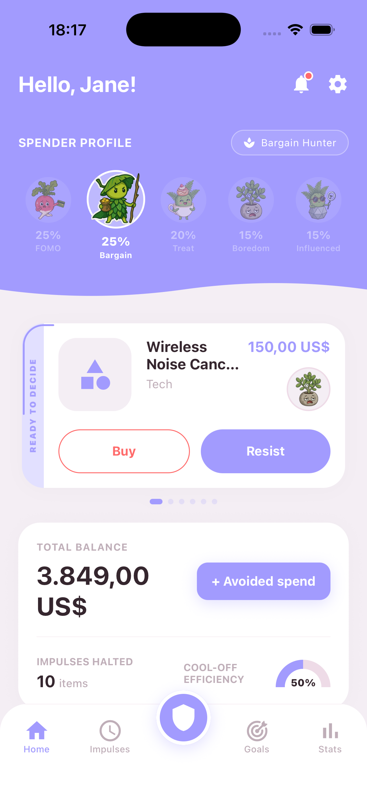 Welthio app dashboard
