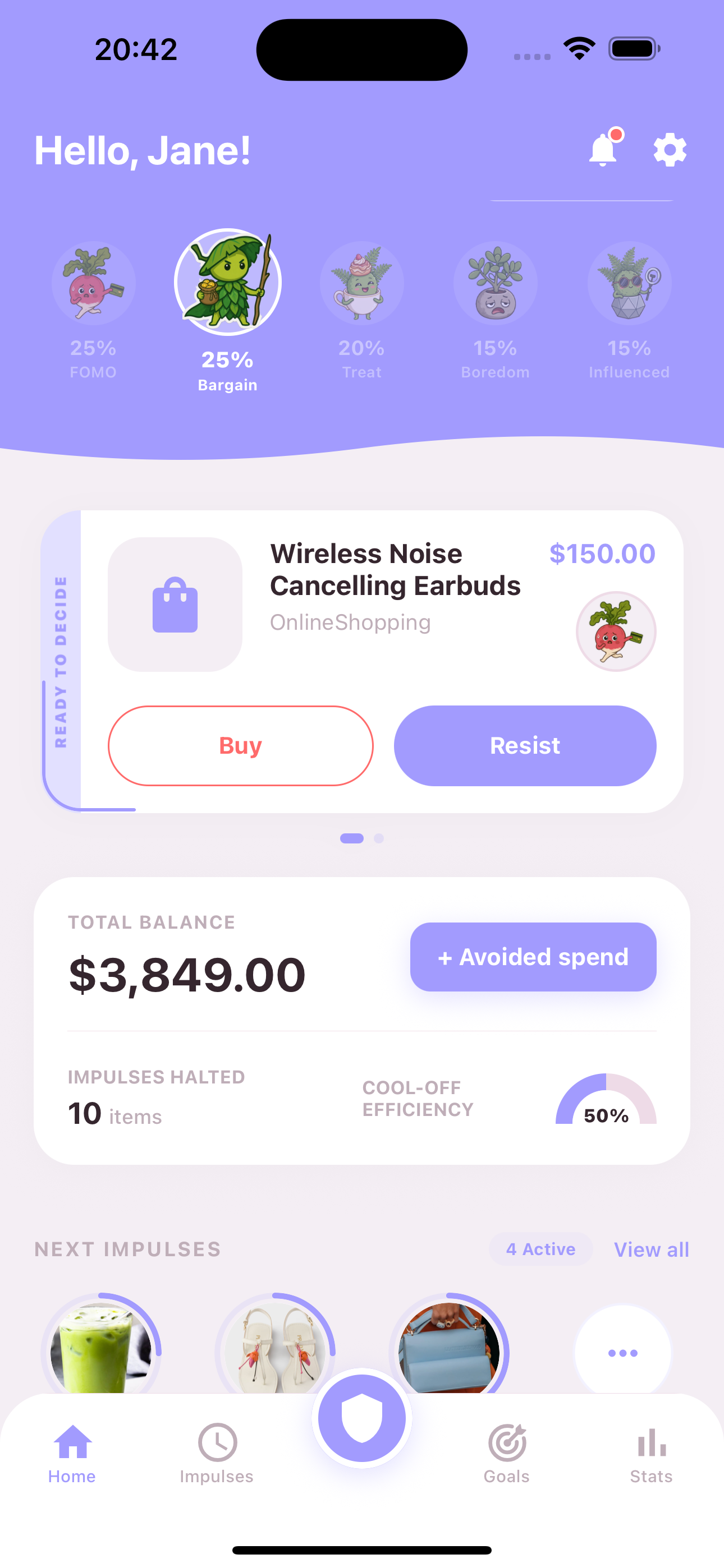 Welthio decision screen